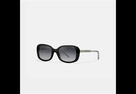 coach signature rectangle sunglasses.